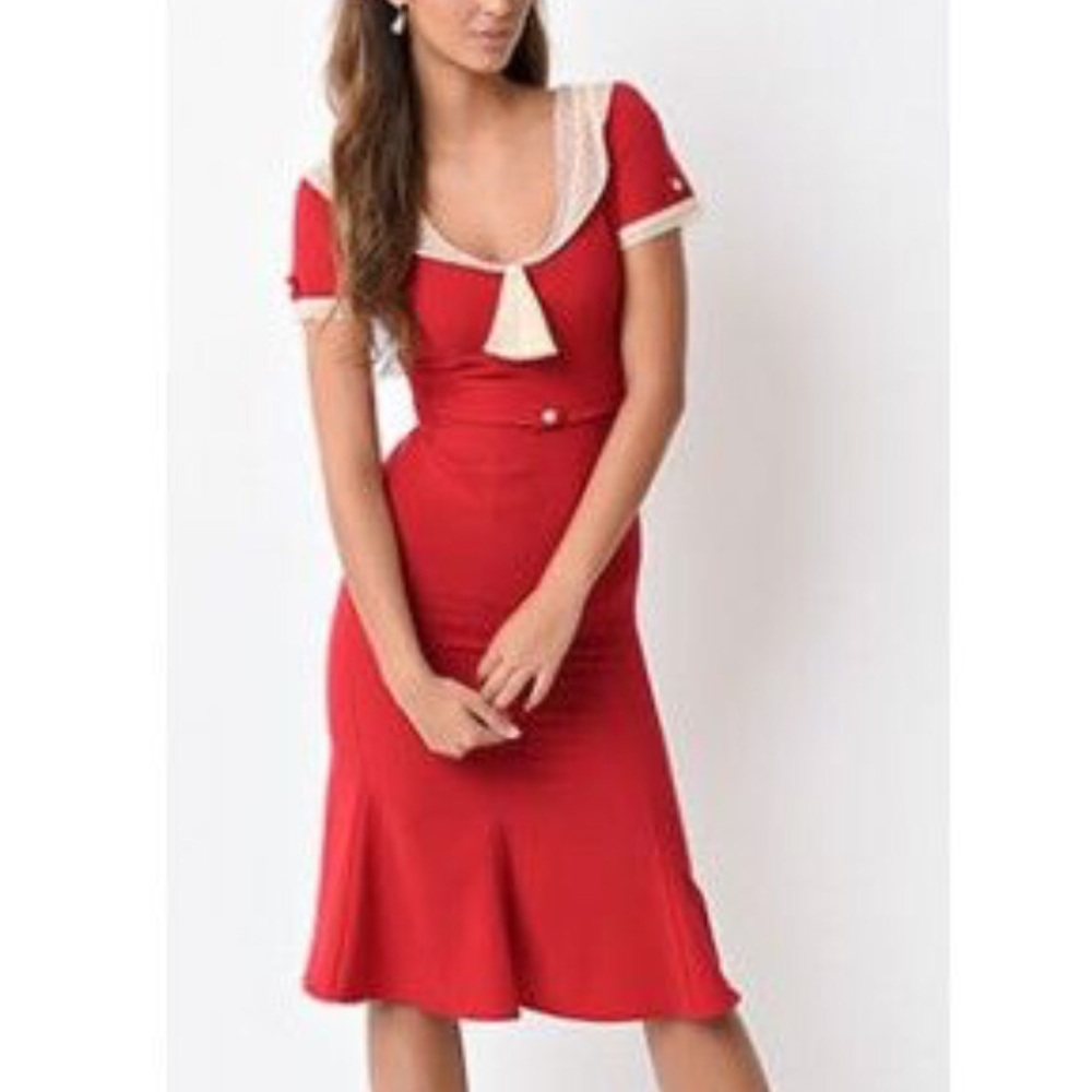 Super Hot!! Stop Staring! Red Reilene dress size M